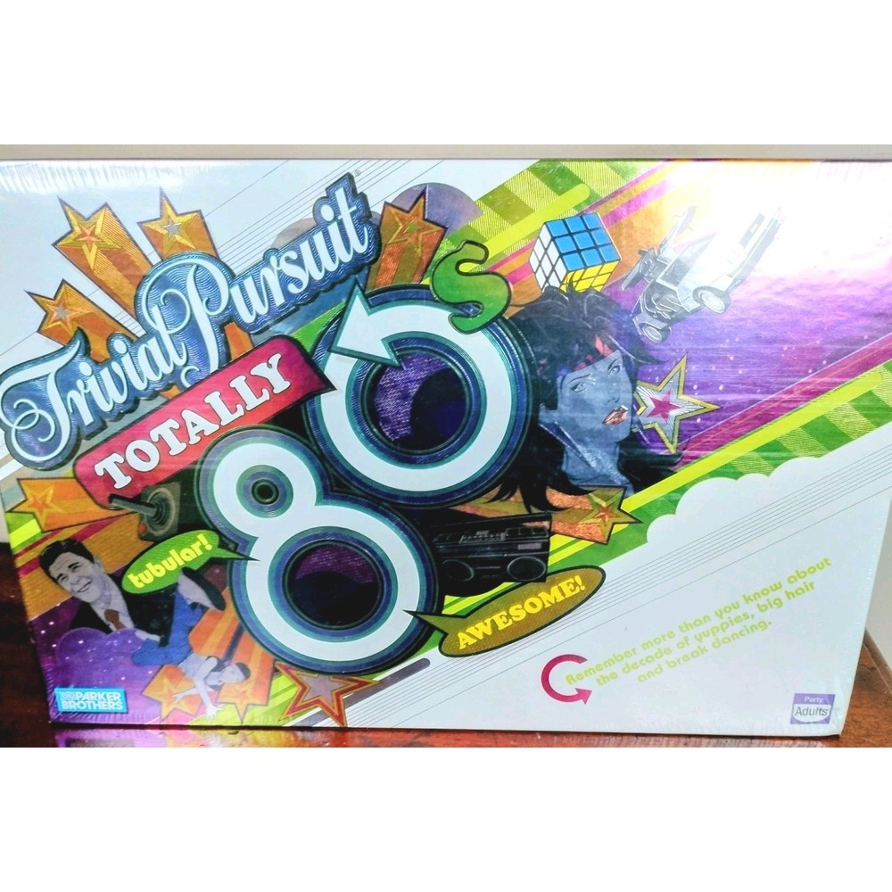 Brand New Sealed Trivial Pursuit Totally 80s Edition Board Game Parker Brothers
